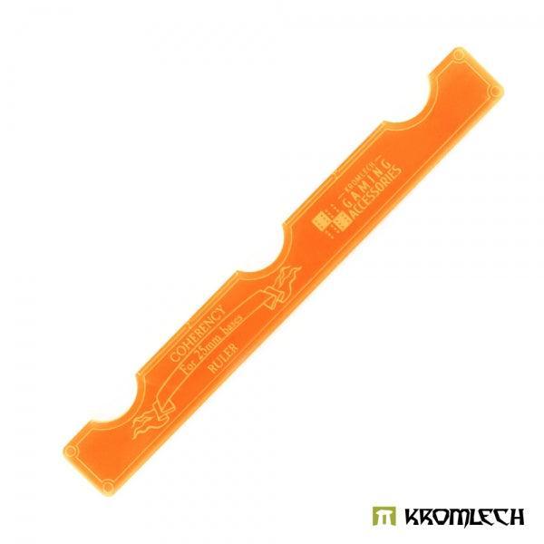 KROMLECH Coherency Ruler - 25mm Bases - Orange - Gap Games