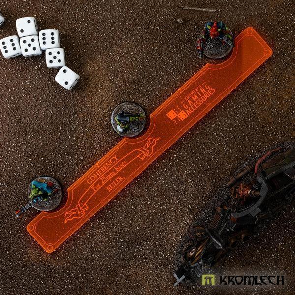 KROMLECH Coherency Ruler - 25mm Bases - Orange - Gap Games