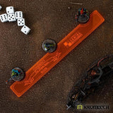 KROMLECH Coherency Ruler - 25mm Bases - Orange - Gap Games