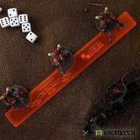 KROMLECH Coherency Ruler - 32mm Bases - Orange - Gap Games