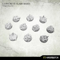 KROMLECH Concrete Slabs Round 25mm Set 1 (10) - Gap Games