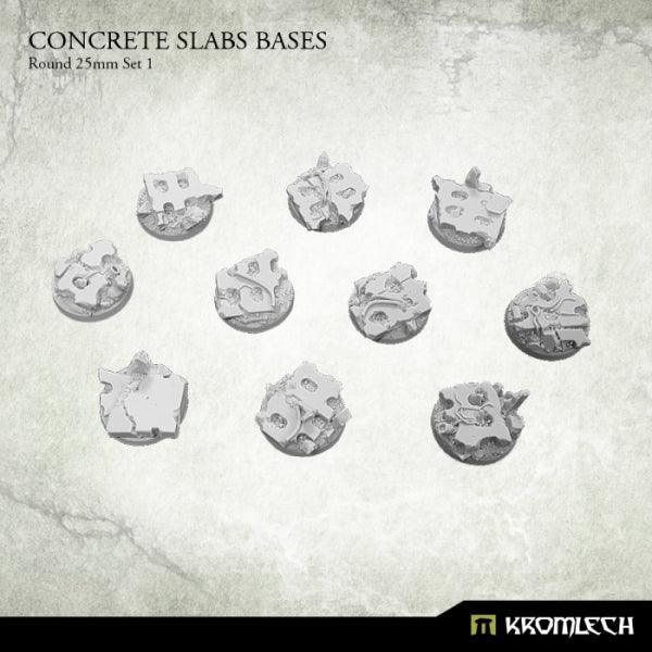 KROMLECH Concrete Slabs Round 25mm Set 1 (10) - Gap Games