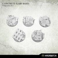 KROMLECH Concrete Slabs Round 32mm Set 1 (5) - Gap Games