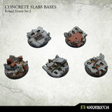 KROMLECH Concrete Slabs Round 32mm Set 2 (5) - Gap Games