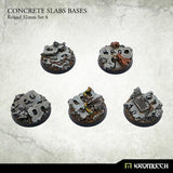 KROMLECH Concrete Slabs Round 32mm Set 4 (5) - Gap Games