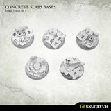 KROMLECH Concrete Slabs Round 32mm Set 5 (5) - Gap Games