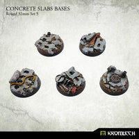 KROMLECH Concrete Slabs Round 32mm Set 5 (5) - Gap Games