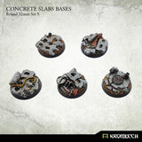 KROMLECH Concrete Slabs Round 32mm Set 5 (5) - Gap Games