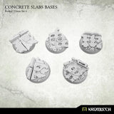 KROMLECH Concrete Slabs Round 32mm Set 6 (5) - Gap Games