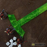 KROMLECH Deep Strike Ruler Template 9" - Medium Perimeter - Green - Gap Games
