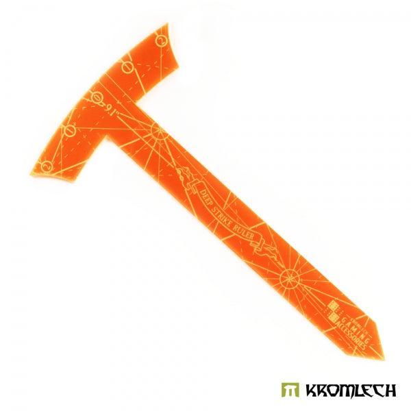 KROMLECH Deep Strike Ruler Template 9" - Medium Perimeter - Orange - Gap Games