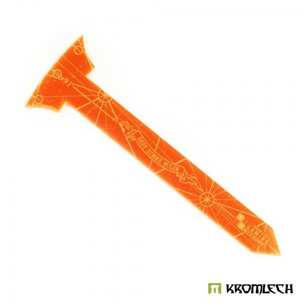 KROMLECH Deep Strike Ruler Template 9" - Small Perimeter - Orange - Gap Games