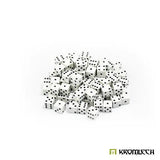 KROMLECH Mini Battle Dice 100x White 7mm - Gap Games