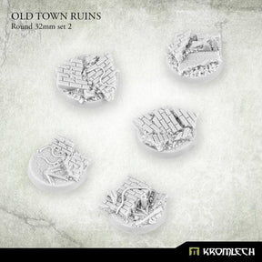 KROMLECH Old Town Ruins Round 32mm Set 2 (5) - Gap Games