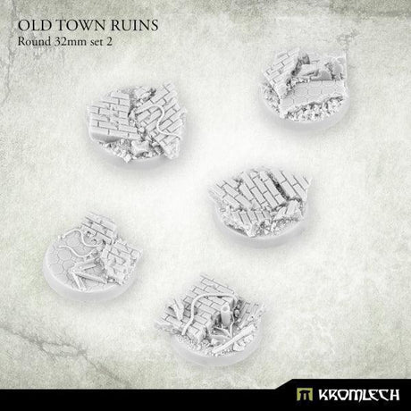KROMLECH Old Town Ruins Round 32mm Set 2 (5) - Gap Games