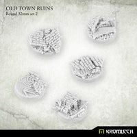 KROMLECH Old Town Ruins Round 32mm Set 2 (5) - Gap Games