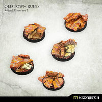KROMLECH Old Town Ruins Round 32mm Set 2 (5) - Gap Games