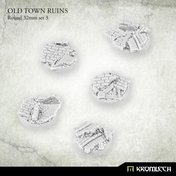 KROMLECH Old Town Ruins Round 32mm Set 3 (5) - Gap Games