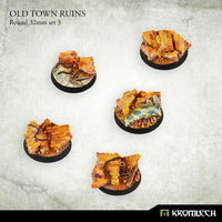 KROMLECH Old Town Ruins Round 32mm Set 3 (5) - Gap Games