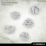 KROMLECH Old Town Ruins Round 32mm Set 4 (5) - Gap Games