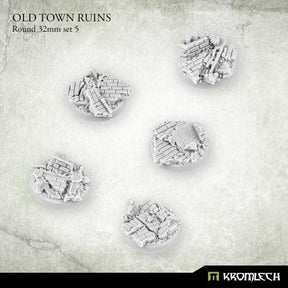 KROMLECH Old Town Ruins Round 32mm Set 5 (5) - Gap Games
