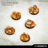 KROMLECH Old Town Ruins Round 32mm Set 5 (5) - Gap Games