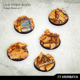 KROMLECH Old Town Ruins Round 40mm Set 1 (5) - Gap Games