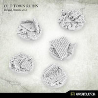 KROMLECH Old Town Ruins Round 40mm Set 2 (5) - Gap Games