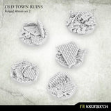 KROMLECH Old Town Ruins Round 40mm Set 2 (5) - Gap Games