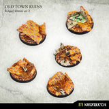 KROMLECH Old Town Ruins Round 40mm Set 2 (5) - Gap Games