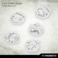 KROMLECH Old Town Ruins Round 40mm Set 3 (5) - Gap Games
