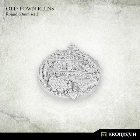 KROMLECH Old Town Ruins Round 60mm Set 2 - Gap Games