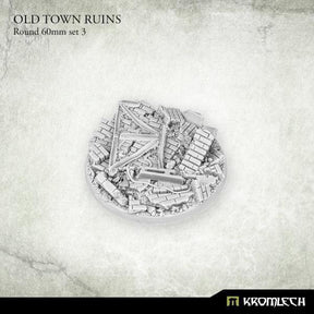 KROMLECH Old Town Ruins Round 60mm Set 3 - Gap Games