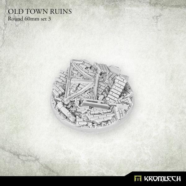 KROMLECH Old Town Ruins Round 60mm Set 3 - Gap Games