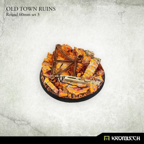 KROMLECH Old Town Ruins Round 60mm Set 3 - Gap Games