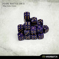 KROMLECH Pearl Battle Dice 25x Alien Violet 12mm - Gap Games