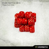 KROMLECH Pearl Battle Dice 25x Chaotic Gore 12mm - Gap Games