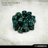 KROMLECH Pearl Battle Dice 25x Greenskins 12mm - Gap Games