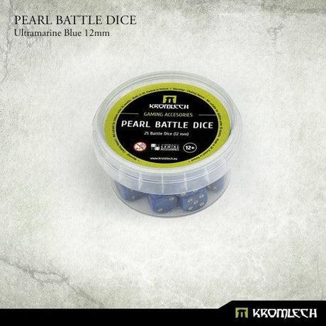 KROMLECH Pearl Battle Dice 25x Legion Ultramarine Blue 12mm - Gap Games