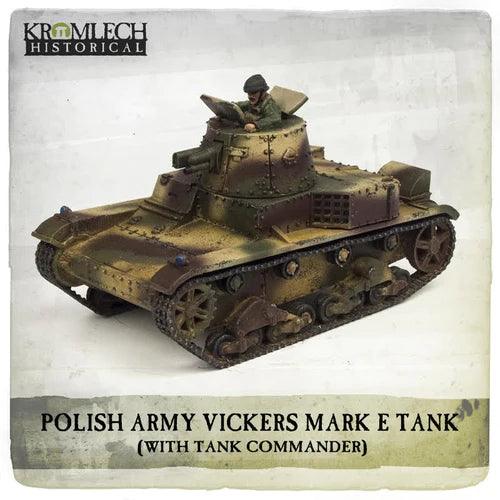 KROMLECH Polish Army Vickers Mark E Type B Tank with Commander - Gap Games