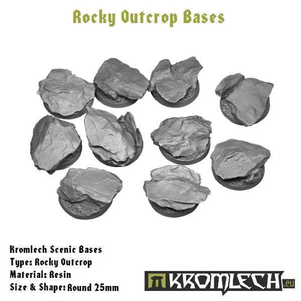 KROMLECH Rocky Outcrop Round 25mm (10) - Gap Games