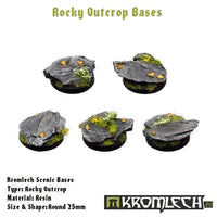 KROMLECH Rocky Outcrop Round 25mm (10) - Gap Games