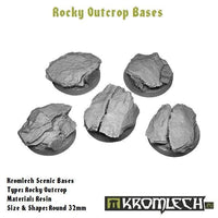 KROMLECH Rocky Outcrop Round 32mm (5) - Gap Games