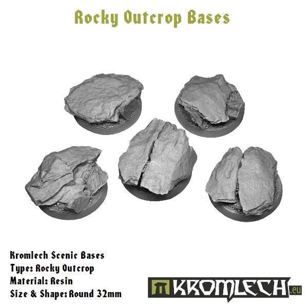 KROMLECH Rocky Outcrop Round 32mm (5) - Gap Games