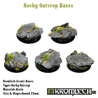 KROMLECH Rocky Outcrop Round 32mm (5) - Gap Games