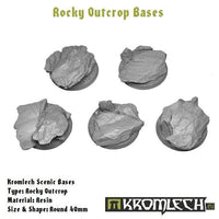 KROMLECH Rocky Outcrop Round 40mm (5) - Gap Games