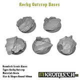 KROMLECH Rocky Outcrop Round 40mm (5) - Gap Games