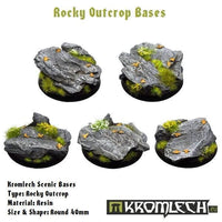 KROMLECH Rocky Outcrop Round 40mm (5) - Gap Games