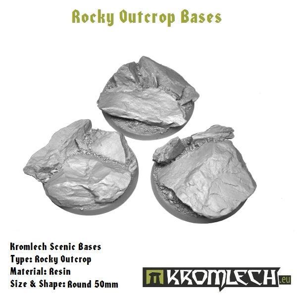 KROMLECH Rocky Outcrop Round 50mm (3) - Gap Games