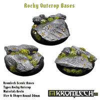 KROMLECH Rocky Outcrop Round 50mm (3) - Gap Games